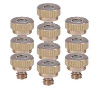 Housoutil Boquilla de Nebulización de Acero Inoxidable para Sistema de Riego Agrícola Auto Sellado y Fácil Instalación, Pack de 10 Piezas para Aspersor Atomizador