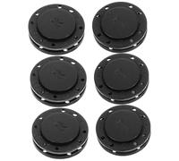 Housoutil Botones Magnéticos Redondos para Gabardinas y Cortavientos, 6 Pares Negros, 2.2 CM, Cierres a Presión para Prendas de Abrigo