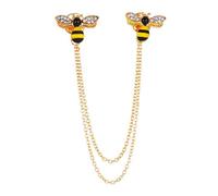 Housoutil Broche de Abeja Gemas 1 Pieza, Alfiler Pequeño de Insecto Amarillo, Accesorio para Ropa de Mujer, Pin de Solapa Elegante para Fiestas y Trajes, Joyas para Ocasiones Formales