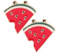 Housoutil Broche de Aleación de Sandía 2 Piezas, Pin de Rodaja de Fruta Clip para Chal, Accesorio Decorativo para Vestidos de Fiesta y Uso Diario, Diseño Ligero y Resistente