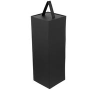 Housoutil caja de embalaje de vino soltero envase fiesta caso botella de embalaje cajas vitrina de botellas embalaje de botella Papel Negro