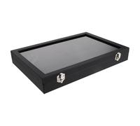 Housoutil Caja de Madera para Minerales y Rocas con 30 Compartimentos y