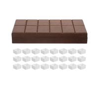 Housoutil Caja de Madera y Capacidad de 2ml con 24 Compartimentos Separados Estructura Resistente para Acuarelas Adecuado para Artistas en Viajes y Esquinas de Pintura