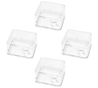 Housoutil Caja de Música de Bricolaje Transparente Acrílica 4 Piezas Mecanismo de Cuerda y Manivela para Proyectos Infantiles y Decoración Educativa de Manualidades