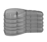 Housoutil Caja de Viaje para Afeitadora Manual 5 Unidades, Estuche Portátil Rígido de Plástico Negro, Soporte Protector Compacto para Maquinillas de Seguridad, Organizador Adecuado
