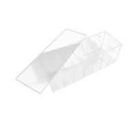 Housoutil Caja Organizadora de Cinturones de Acrílico con Tapa, 7 | Transparente, Apilable Cubierta Estable, para Armarios y Vitrinas, Separa Cinturones y Corbatas