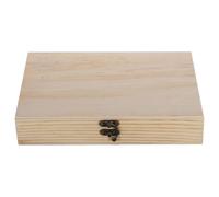 Housoutil Caja Pequeña de Madera Tapa Abatible para Guardar Cigarros y Objetos, Diseño Portátil Hierro, Tamaño Compacto, Adecuada para Regalos y Uso Diario