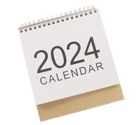Housoutil Calendario de Escritorio 2024 Mediano sin Calendario de Oficina Reversible Fecha Manual para Planificación Anual Uso en Oficina y Hogar
