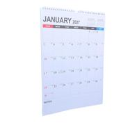 Housoutil Calendario de Pared Minimalista 18 Meses de Julio 2026 a Diciembre 2027 Encuadernación en Espiral y Espacio Optimizado para Escribir en Escritorios y Hogar