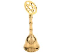 Housoutil Campana Resistente y No Fácil de Romper Ritual de Mano de Cobre Dorado Diseño Delicado y Clásico Adecuado para de Tarot y Rituales Sagrados