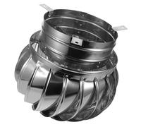 Housoutil Capota Ventilación Inoxidable para Techo Giratoria Protección Antilluvia para Chimenea y Ventilador sin Motor para Aireación de Áticos Fácil Instalación y Alta Durabilidad