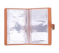 Housoutil Carpeta Organizadora de Cheques de Cuero Sintético con Cerradura de Combinación, Tarjetero con 24 Ranuras, Soporte para Recibos y Documentos, Adecuado para Oficina y Finanzas