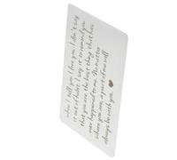 Housoutil Cartera De Acero Inoxidable De Tarjeta para Billetera Tarjetas Grabadas Palabras para Expresar Obsequio De Aniversario para Novio Exquisita