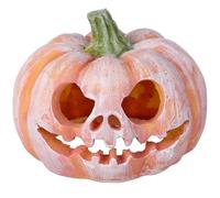 Housoutil Casa Escondite en Forma de Calabaza para Peces, Decoración de Acuario de Resina, Decoración de Halloween para Acuarios, Naranja, 10 x 9 x 8 cm