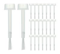 Housoutil Cepillo De Repuesto Para Esmalte De Uñas, 200 Piezas M09 Pinceles Oblongos Para Uñas, Cepillo De Labios Para Esmalte De Uñas, Cepillo De Repuesto Para Brillo De Labios