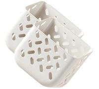 Housoutil Cesta Colgante de Pared Gris 2 Ganchos Set de 2 Unidades Cesta de Almacenamiento Multifunción para Dormitorio y Puerta para Artículos Diversos y Tocador Adecuado para Hogar