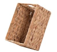 Housoutil Cesta Tejida de Almacenamiento para Ropa y Decoración Interior, Cesta Artesanal Resistente de Hierba Diseño Natural y Elegante para Dormitorio y Escritorio