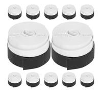 Housoutil Cinta de Agarre de Color para Raqueta de Tenis y Bádminton, Absorbente de Sudor, Elástica y Perforada, Paquete de 12 Unidades, Envoltura Antideslizante para Mejor Control