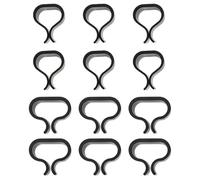 Housoutil Clips para Muebles de Ratán 12 Unidades, Fijación Ajustable para Sillas y Sofás de Exterior, Clips de Plástico Resistentes para Muebles de Mimbre en Terraza y Jardín