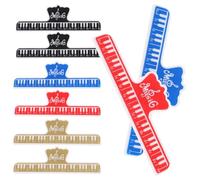 Housoutil Clips Sujetapáginas para Partituras de Piano, 8 Piezas Multicolor en Plástico, Accesorios para Libros Musicales y Recetas, Perfectos para Estudio y Uso al Aire Libre