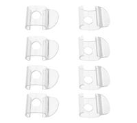 Housoutil Clips Transparentes para Persianas Verticales 8 Unidades Accesorios para Cortinas sin Cordón Protectores de Lamas Resistentes Repuestos para Estores Enrollables en Uso