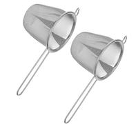 Housoutil Colador de Té de Acero Inoxidable 2 Piezas Filtro Reutilizable para Infusiones en Tazas y Teteras Durante el Día