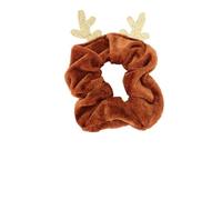 Housoutil Coletero de Terciopelo de Alce para Navidad Banda Pelo de Dama Lazos Navideños Cuerdas Elásticas para Fiestas de Navidad