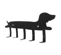 Housoutil Colgador Metálico para Llaves Forma de Perro, Gancho de Pared de Hierro Negro Superficie Lisa y Diseño Creativo para Entradas Interiores