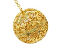 Housoutil Colgante de Bolas Difusoras de Aroma de Latón Hueco Diseño de Uvas y Aves Colgante Decorativo para Aromaterapia Incensario Creativo Portátil para Uso Personal y Coche