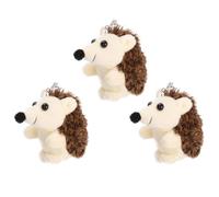 Housoutil Colgante de Llave Erizo de Peluche Adorable para Niñas, Diseño Portátil y Decoración Creativa para Bolsos en Año , Pack de 3 Piezas de Felpa Suave
