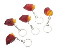 Housoutil Colgantes Decorativos de Batata de Pvc, Llaveros Portátiles Creativos, Pack de 10 Unidades Pequeñas para Bolsos y Mochilas, Accesorios Versátiles para Eventos y Regalos