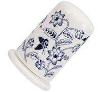 Housoutil Contenedor Tapa con de de Cerámica en Palillos Azul Dientes Diseño Floral Reutilizable Soporte Decorativo y Cocina y Mesa Hogar
