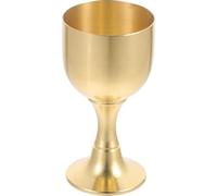 Housoutil Copa de Budismo Pie de Latón para Rituales y Decoración de Templo, Taza de Ofrenda Multifunción 50g