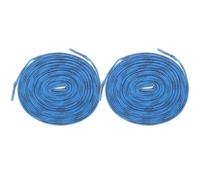 Housoutil Cordones Deportivos de Poliéster para Patines de Hielo Azul, Resistentes al Desgaste, Compactos y Fáciles de Atar, Paquete de 2 Pares Ideales para Patinaje