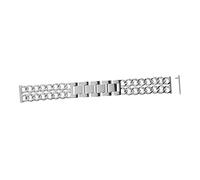 Housoutil Correa De Acero Inoxidable Para Reloj Pulsera Metalizada De Moda Compatible Con Color Plateado