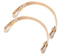 Housoutil Correas Ajustables de Tacón Anti-sueltas para Mujer, Correas de Pu Mate Color Crema, 1 Par para Zapatos de Tacón Alto, Tiras para Sujetar Tacones sin Necesidad de Atar