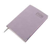 Housoutil Cuaderno Planificador, Libreta de Notas de Agenda Diaria 2026, 365 Días, Piel Sintética, Morado, Escritura Suave, Organización Precisa de Fechas, para Profesores y Estudiantes