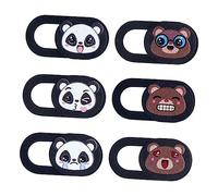 Housoutil Cubierta de Privacidad para Cámara de Computadora Protector de Privacidad para Cámara Web para Computadora Portátil Teléfono Tableta Cubierta Deslizante Patrón de Panda