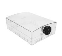 Housoutil Cubierta de Termostato con Cerradura Digital de 3 Dígitos, Acrílico Transparente con Orificios para Disipación de Calor y Montaje Fácil en Pared para Hogar y Oficina