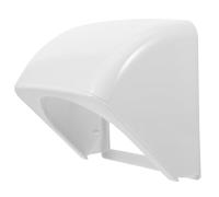 Housoutil Cubierta Protectora de Enchufe Eléctrico para Exterior, Caja Blanca Plegable, Tapa para Tomacorriente de Pared, Protección Resistente para Jardín y Cocina