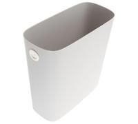 Housoutil Cubo de Basura Estrecho de Plástico Capacidad Grande Color Gris Cálido para Espacios Reducidos Cocina Baño y Oficina Cubo de Almacenamiento de Residuos Multiusos