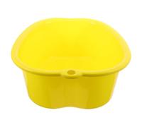 Housoutil Cubo para Baño de Pies Masaje Diseño Tipo Manzana Plástico Resistente Color Amarillo Tamaño Grueso Lavapiés Portátil para Spa y Pediluvio Casa