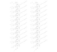 Housoutil Cuentas de Flores Acrílicas Blancas para Bricolaje, 100 Piezas Decoración de Ramos y Pasteles de Boda, Ramas Cortas Estilo Gota, Accesorios DIY para Decoración del Hogar y Eventos