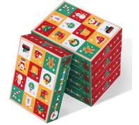 Housoutil De Adviento De 12 Días Vacío Caja De De Adviento DIY Con Cuenta Regresiva De 5 Piezas Interesante Caja De Embalaje Navideña Caja De Papel Navideña Para Hacer