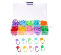 Housoutil de Marcadores de Puntos Fáciles de Almacenar 150 Piezas para Tejer y Crochet de ABS Clips en Varios Colores para Labores de Tejido y Bordado