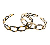 Housoutil Diadema de Mujer Diseño Calado y Dientes Diadema Acrílica de Carey Color Marrón Accesorio Ligero para Uso Diario y Sesiones Fotográficas Pack de 2 Unidades Color Aleatorio