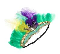 Housoutil Diadema de Plumas Ligeras y Diseño Único para Disfraces de Halloween y Presentaciones de Belly Dance Mujer