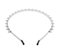 Housoutil Diadema Punk con Púas Metálicas para Mujer, Diadema de Cosplay Gótica con Remaches de Aleación, Accesorio Rockero para Festivales, Conciertos y Disfraces