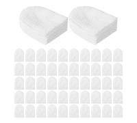 Housoutil Discos y Limpiar la Cara 240piezas para Maquillaje Facial de Algodón para Aplicar Tónico en Forma, Algodón Blanco Desechable con Estuche Práctico
