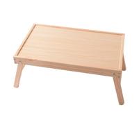Housoutil Escritorio Portátil de Madera Maciza Plegable 48X30 CM para Cama y Sofá Mesa para Desayunar Cama Bandeja de Servicio Multifunción para Ordenador Portátil y Uso Exterior